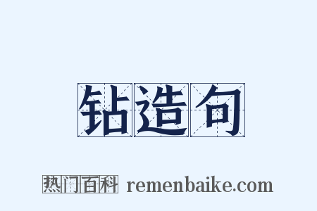 钻造句是什么意思的图片